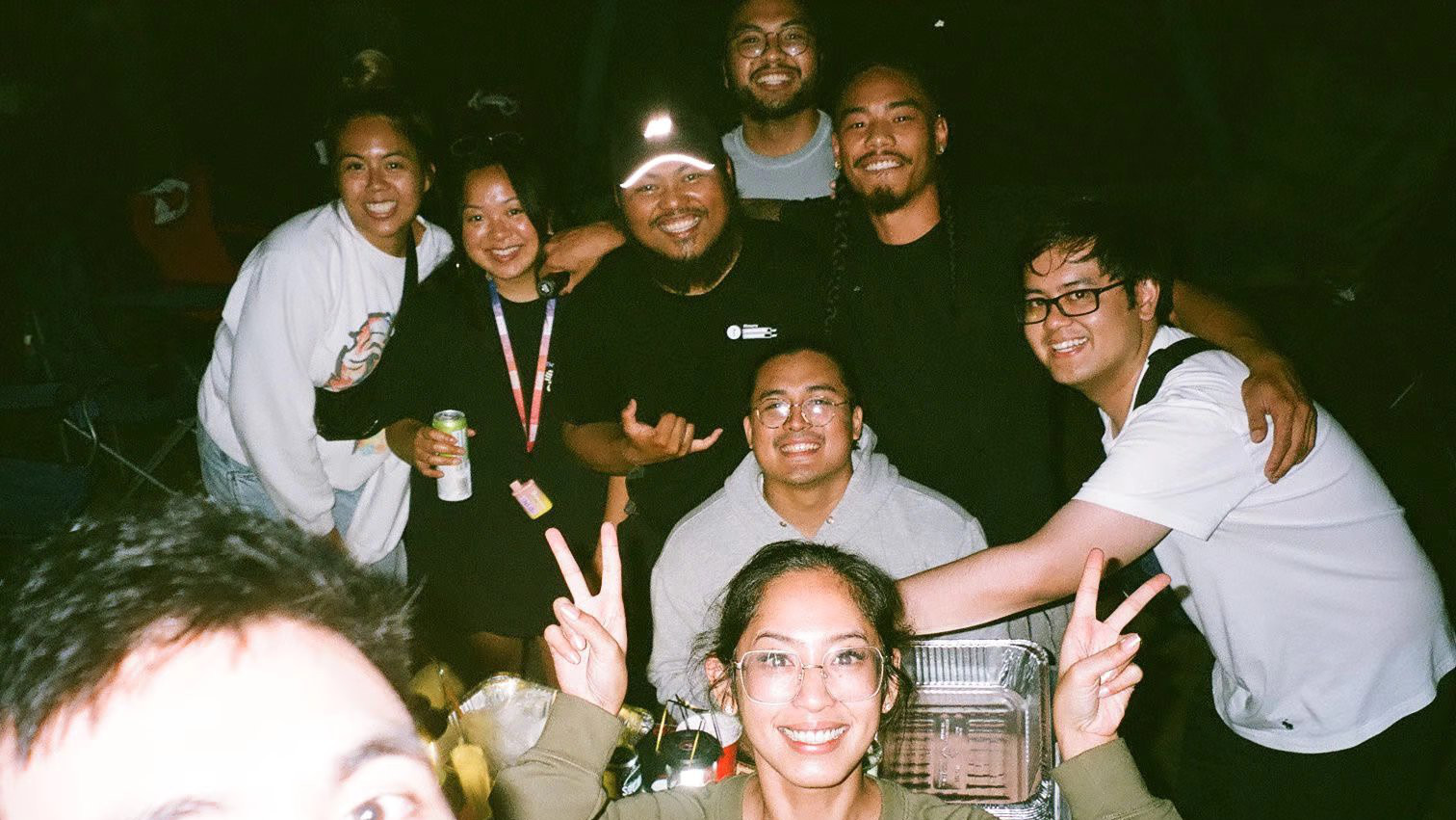 FCC young adults at an evening hangout